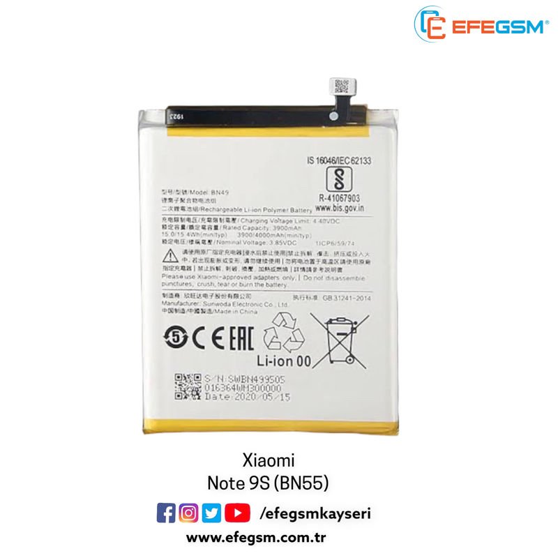 Xiaomi Redmi 7A (BN49) Batarya