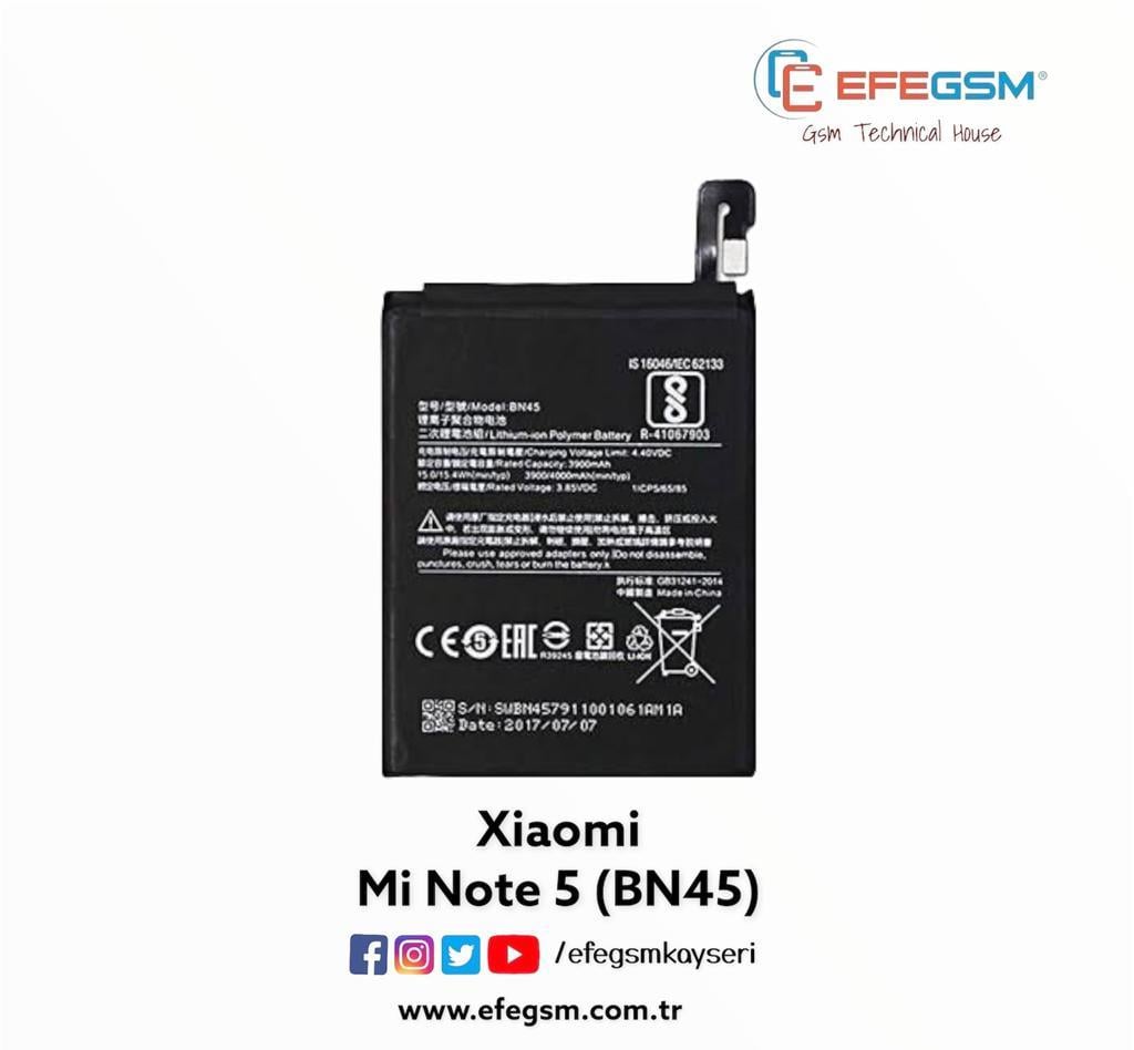 Xiaomi Mi Note 5 (BN45) Batarya