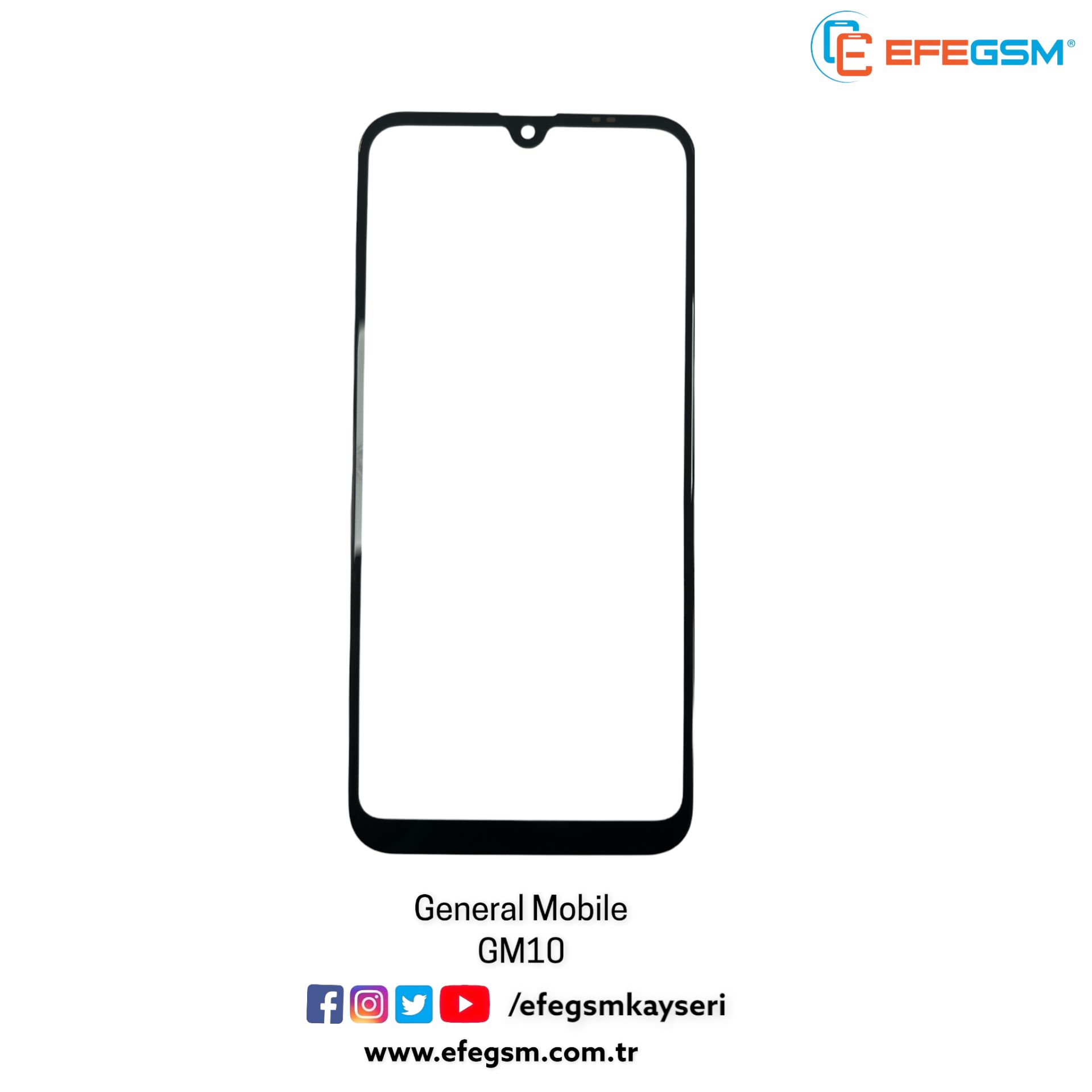 General Mobile GM10 Ocalı Cam