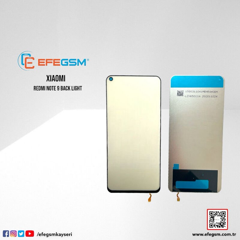 Xiaomi Redmi Note 9 Back Light