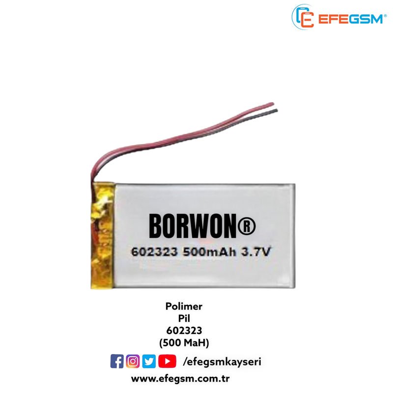 Polimer Pil 602323 500 MaH