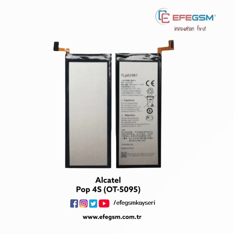 Alcatel Pop 4S (OT-5095) Batarya