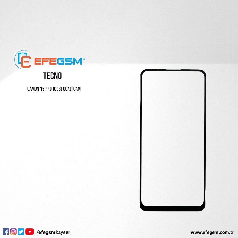 Tecno Camon 15 Pro (CD8) Ocalı Cam