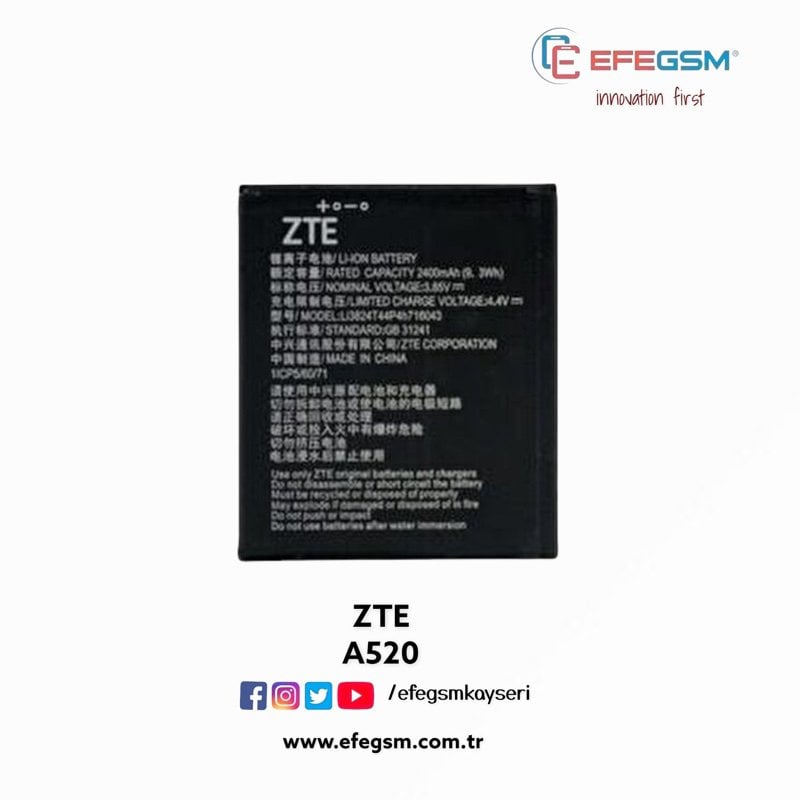 ZTE Blade A520 Batarya