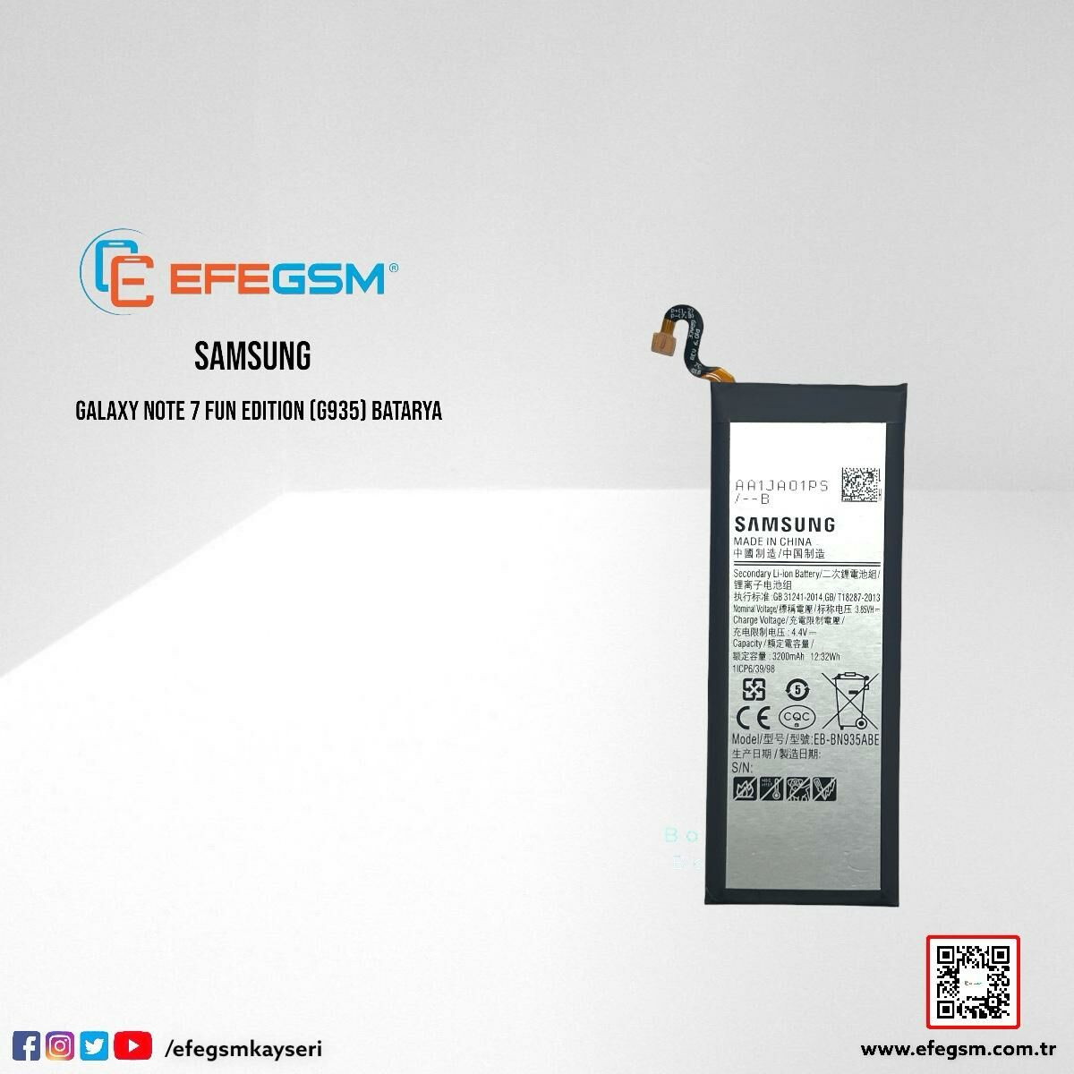 Samsung Galaxy Note 7 Fun Edition (N935) Batarya