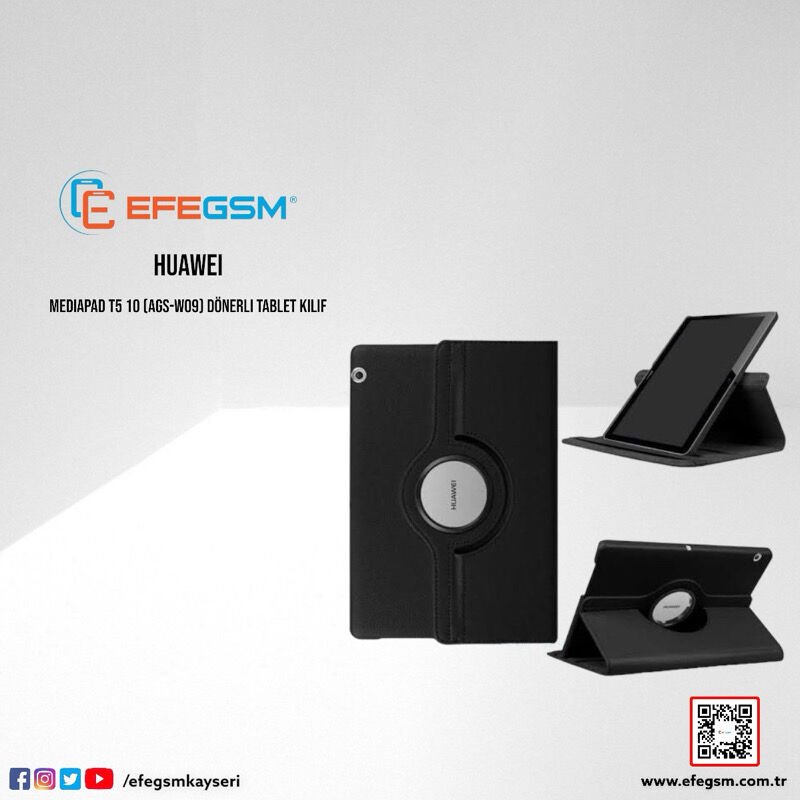 Huawei MediaPad T5 10 (AGS2-W09) Dönerli Tablet Kılıf