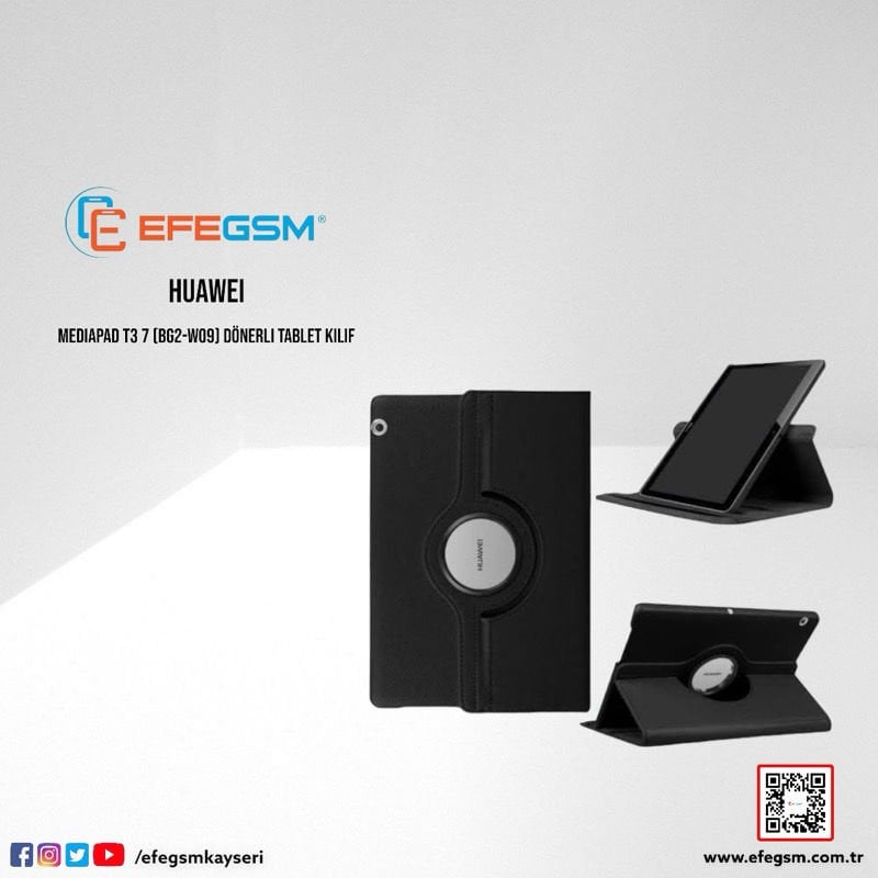 Huawei MediaPad T3 7 (BG2-W09) Dönerli Tablet Kılıf