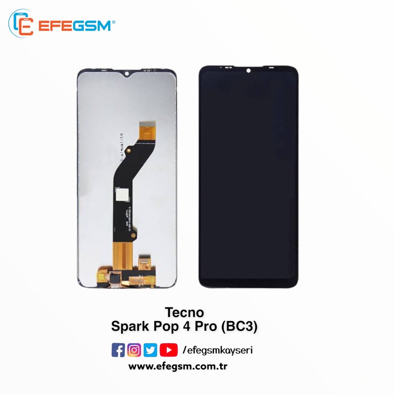 Tecno Spark Pop 4 Pro (BC3) Ekran