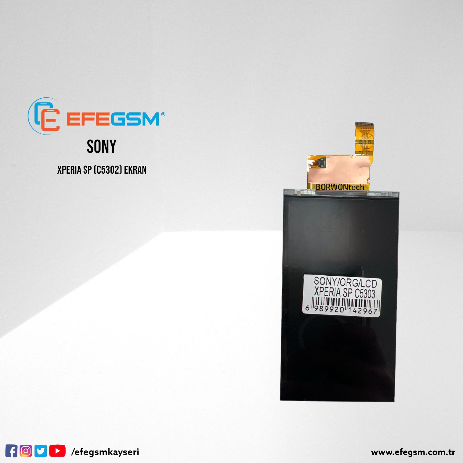 Sony Xperia SP (C5302) Ekran