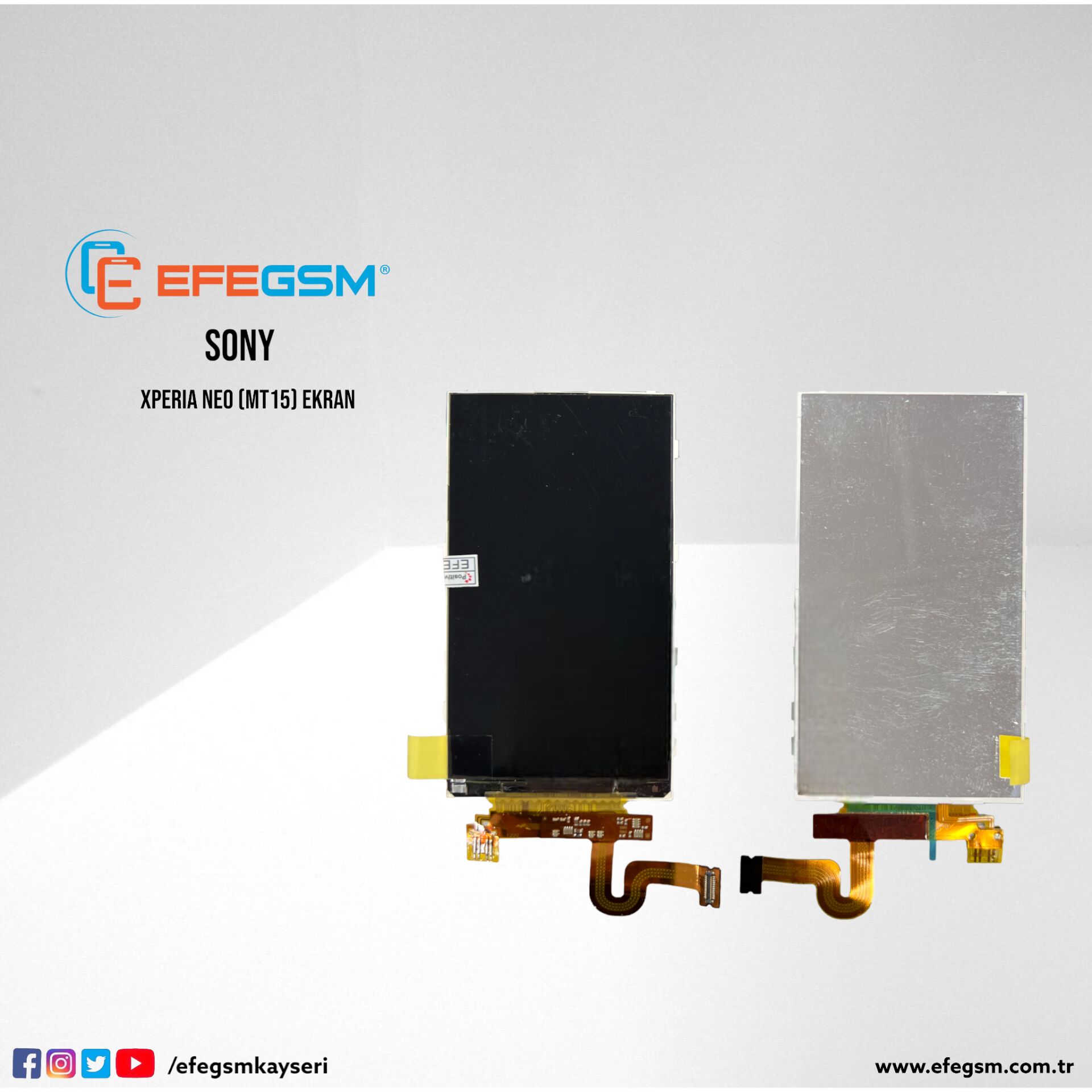 Sony Ericsson Neo (MT15) Ekran