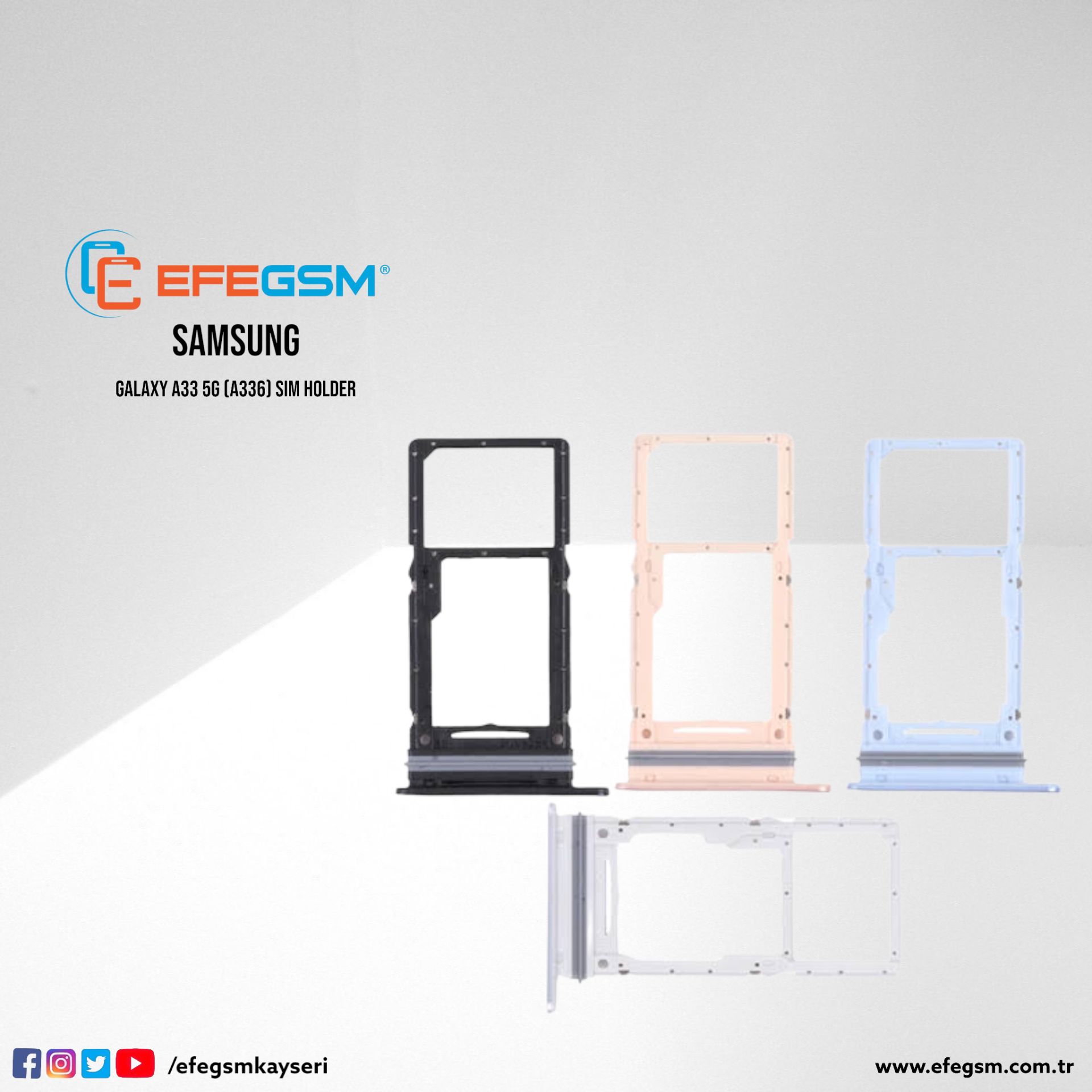 Samsung Galaxy A33 5G (A336) Sim Holder Beyaz