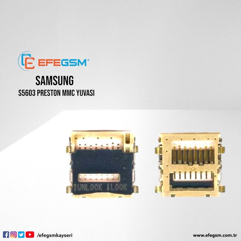 Samsung S5603 Preston MMC Yuvası