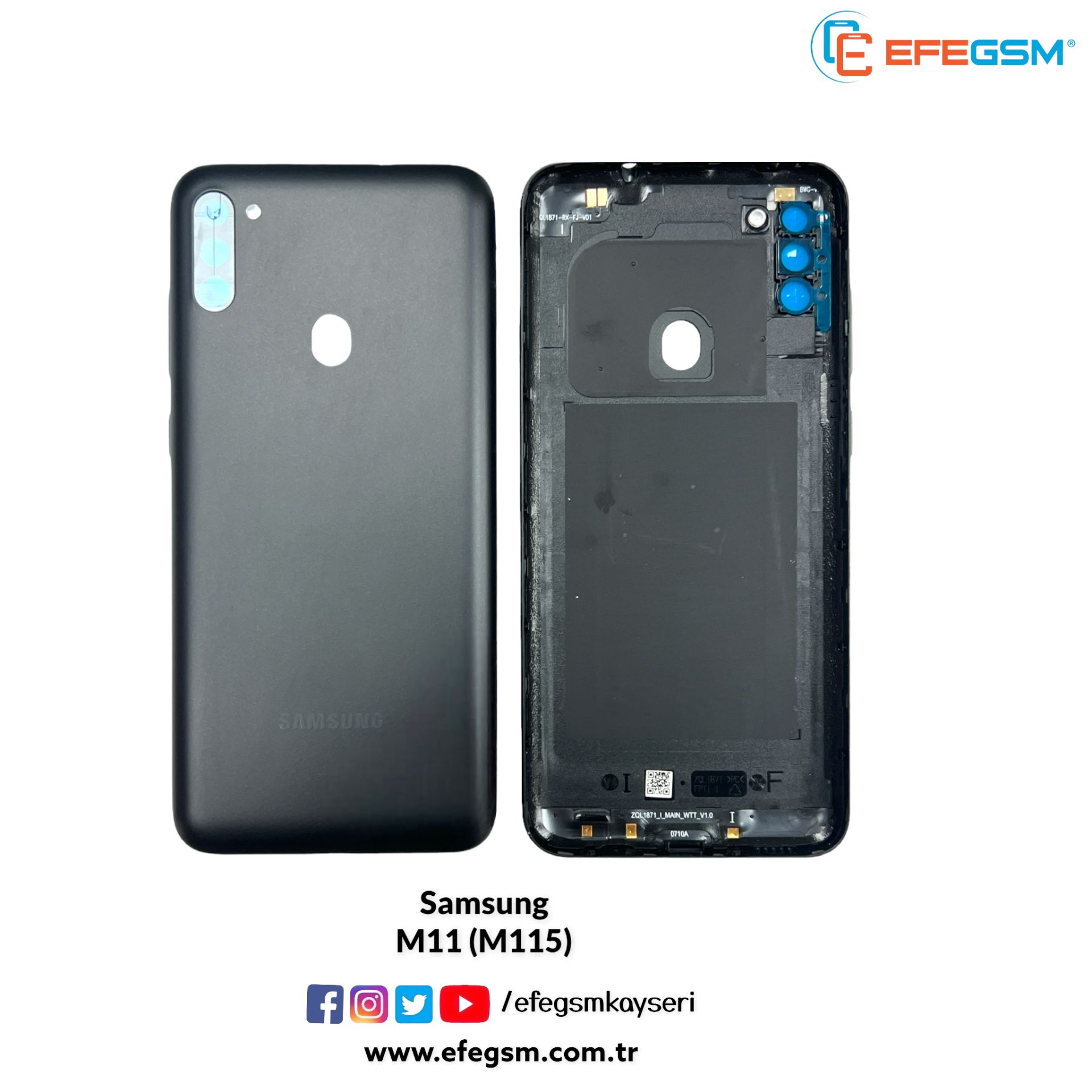 Samsung Galaxy M11 (M115) Arka Kapak
