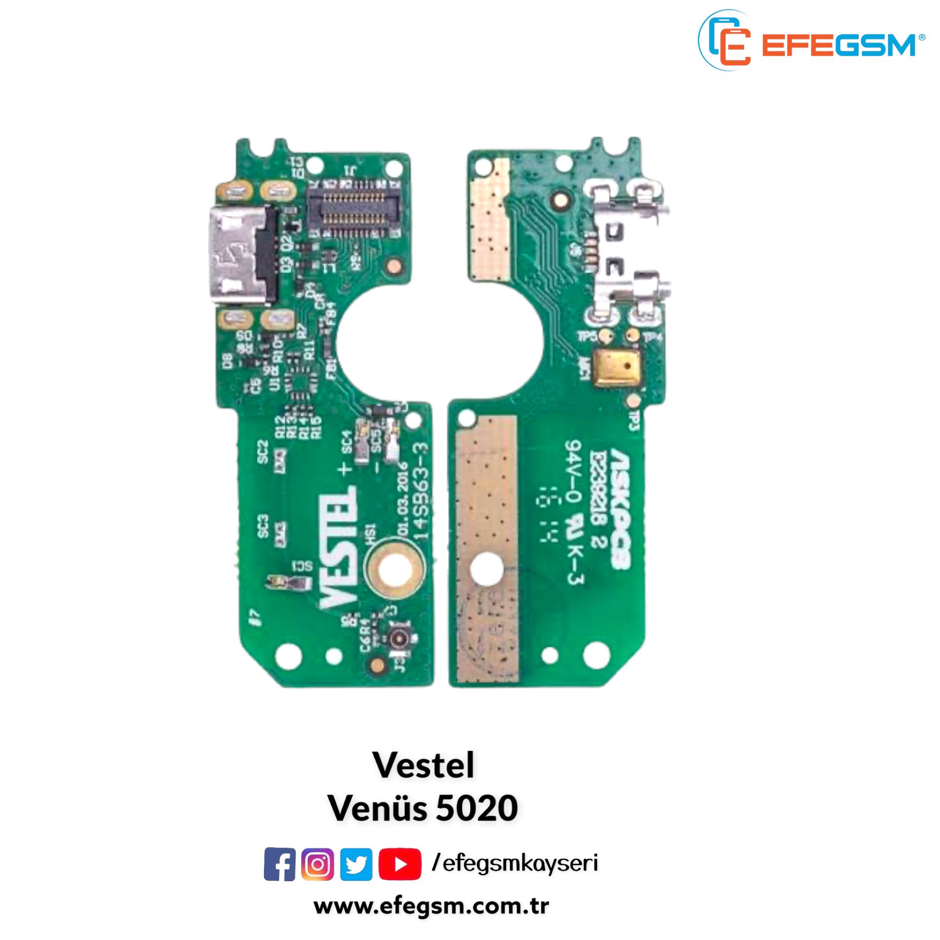 Vestel Venüs 5020 Alt Bord