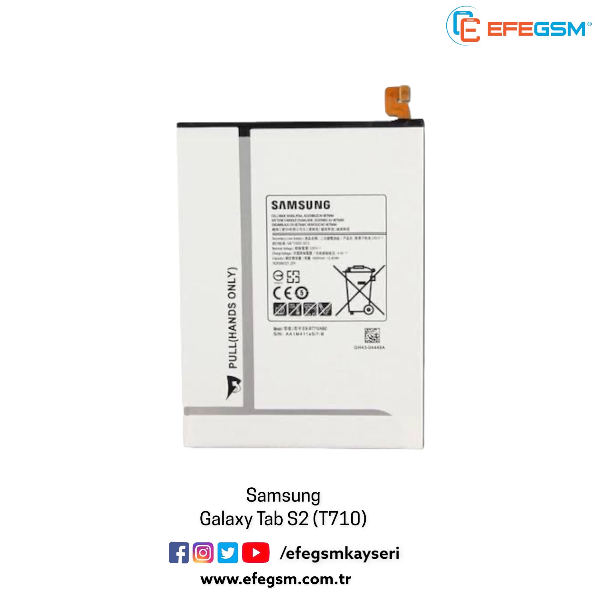 Samsung Galaxy Tab S2 (T710) Batarya