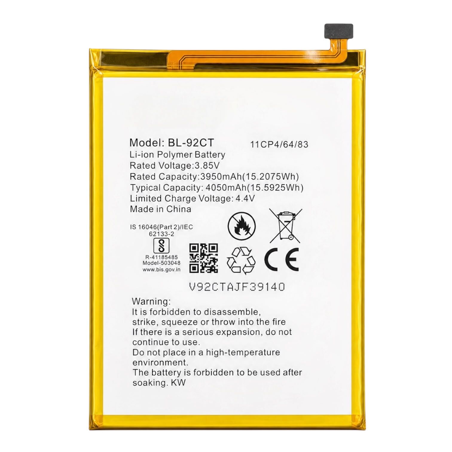 General Mobile GM20 Pro (BL-92CT) Batarya