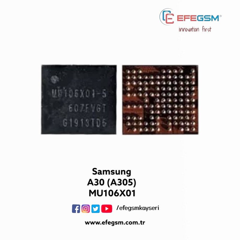 Samsung A30 (A305) Şarj Entegresi (MU106X01)
