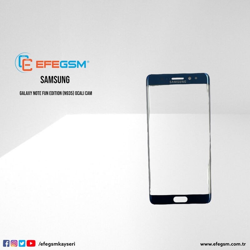 Samsung Galaxy Note Fun Edition (N935) Ocalı Cam Gold
