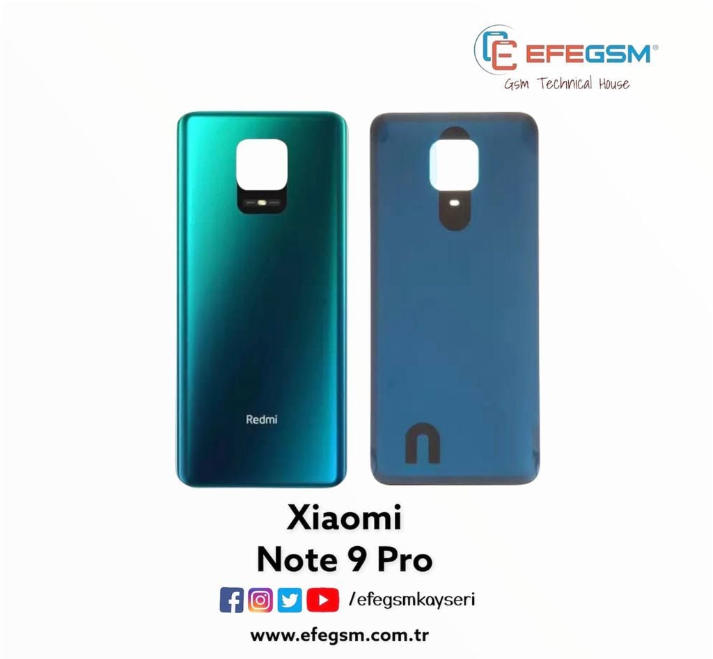 Xiaomi Redmi Note 9 Pro Arka Kapak