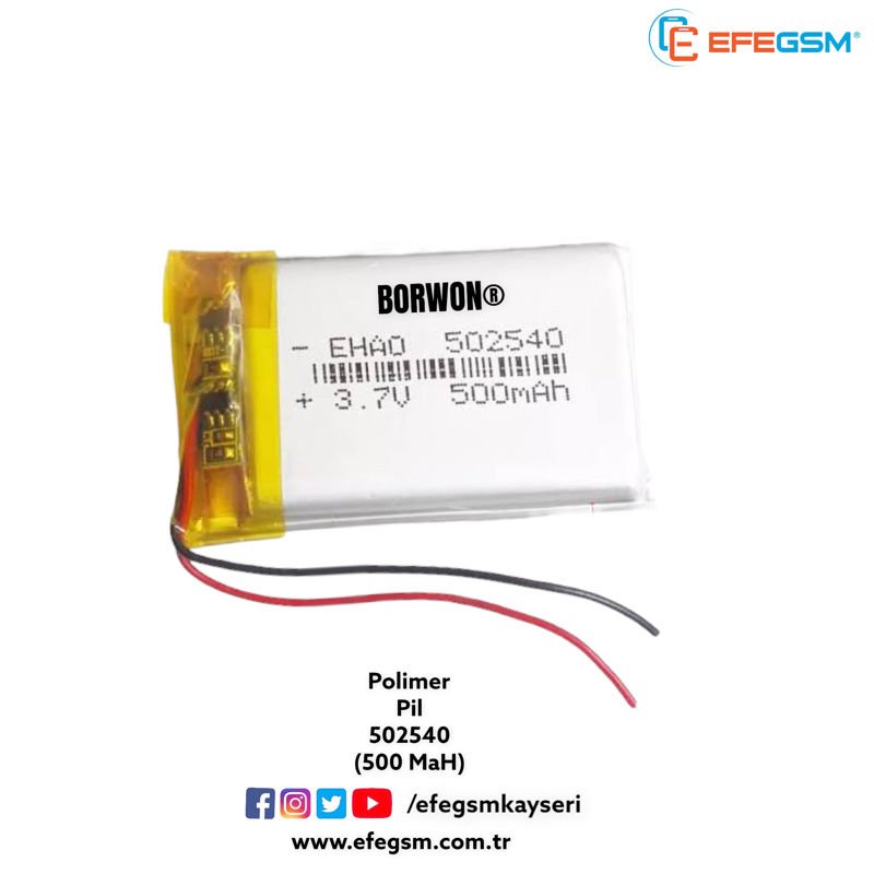 Polimer Pil 502540 500 MaH