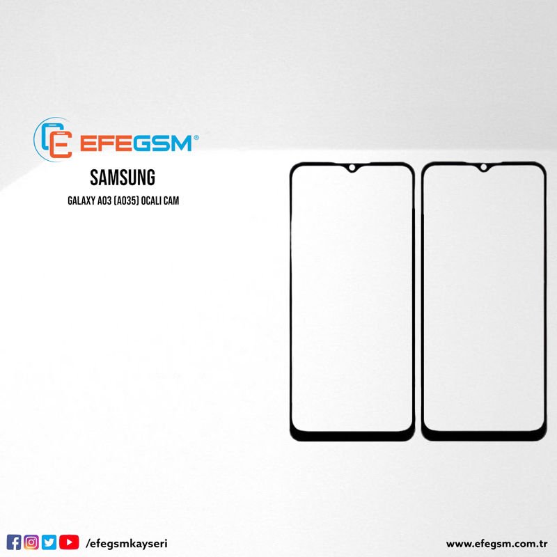 Samsung Galaxy A03 (A035) Ocalı Cam