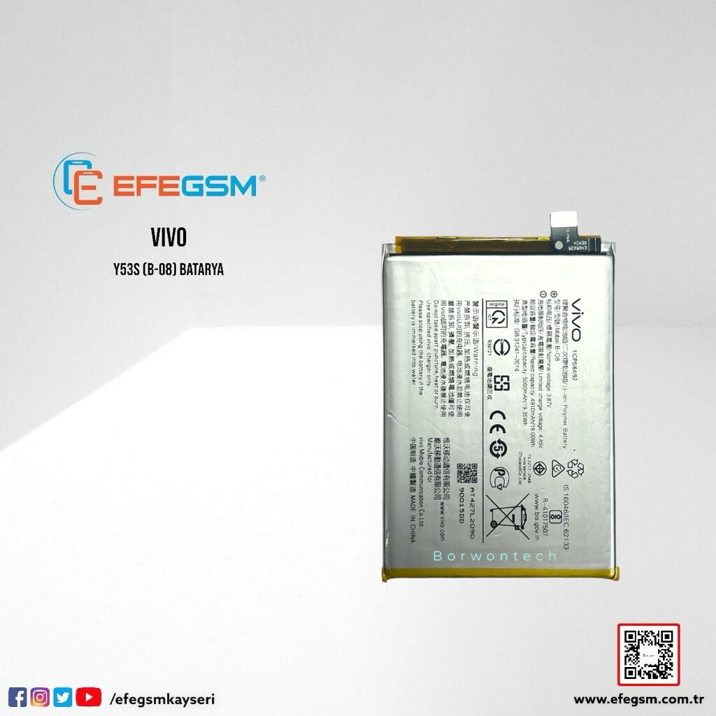 Vivo Y53S (B-O8) Batarya