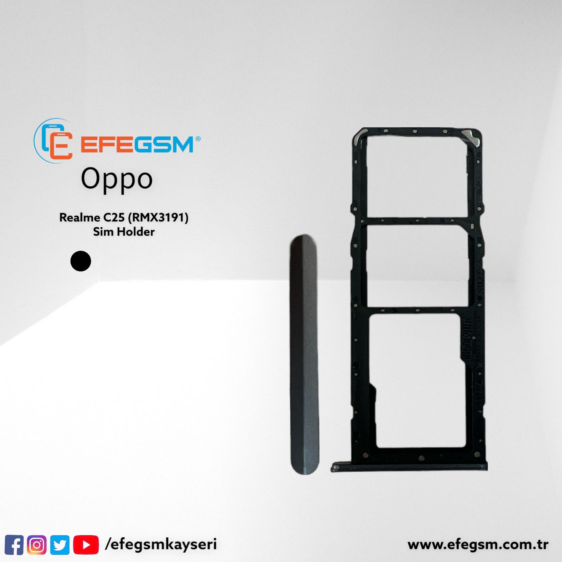 Oppo Realme C25 (RMX3191) Sim Holder