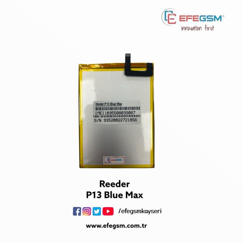 Reeder P13 Blue Max Batarya