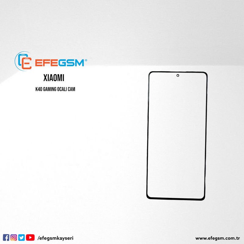 Xiaomi Redmi K40 Gaming Ocalı Cam