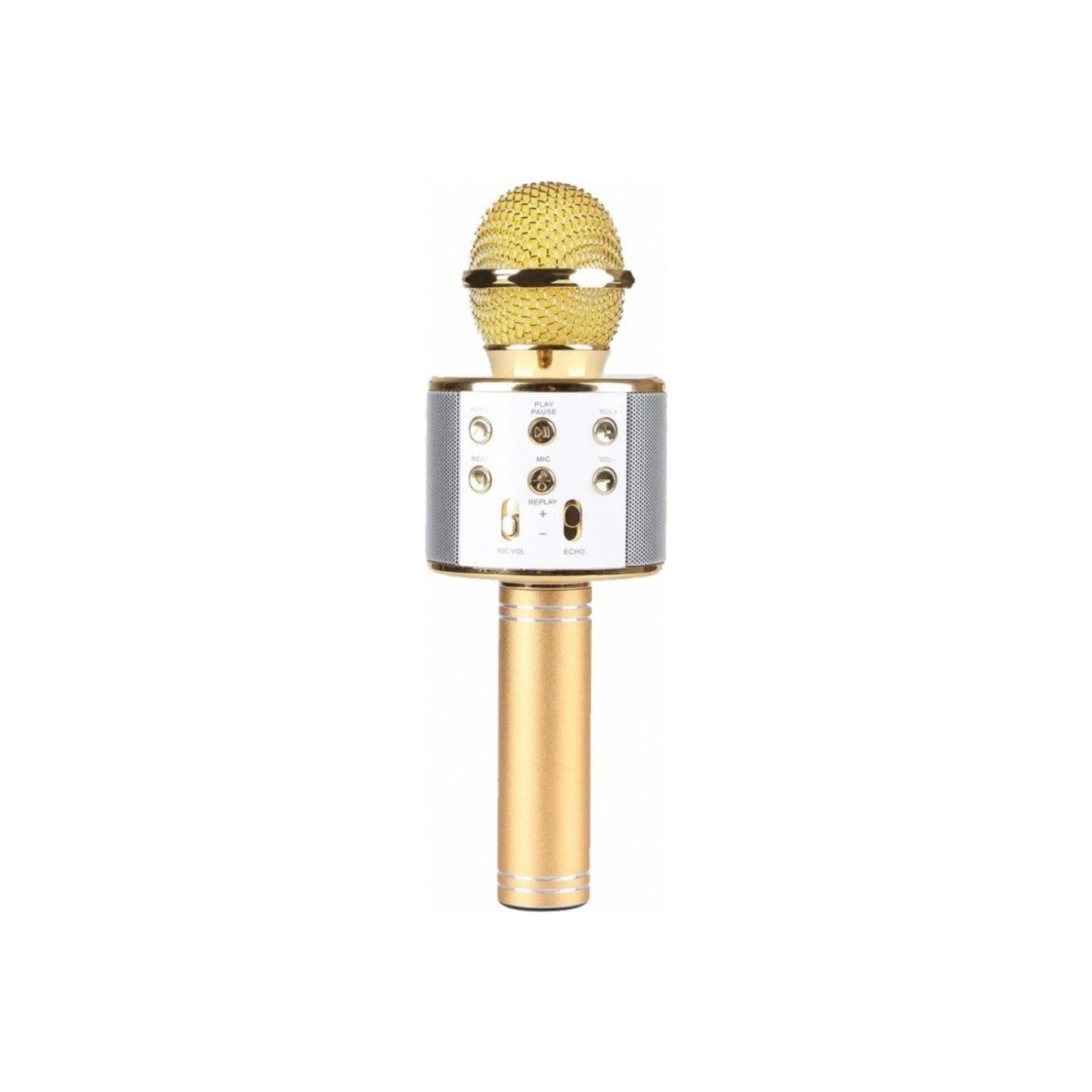 Wster WS-858 Bluetooth Karaoke Mikrofon Gold