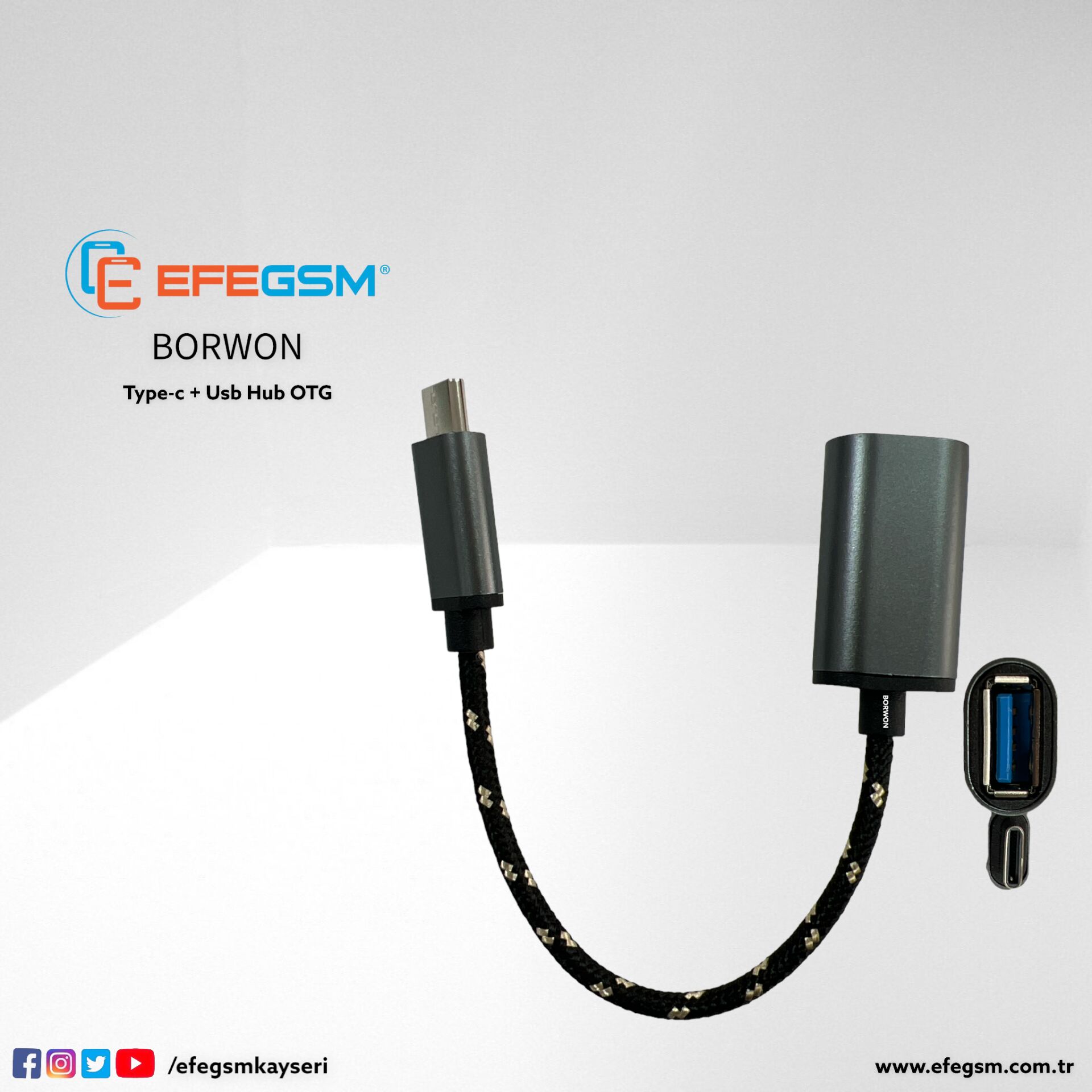 Borwon Type-c + Hub Otg
