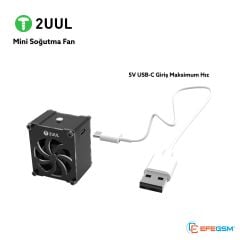 T2UUL Mini Soğutma Fanı