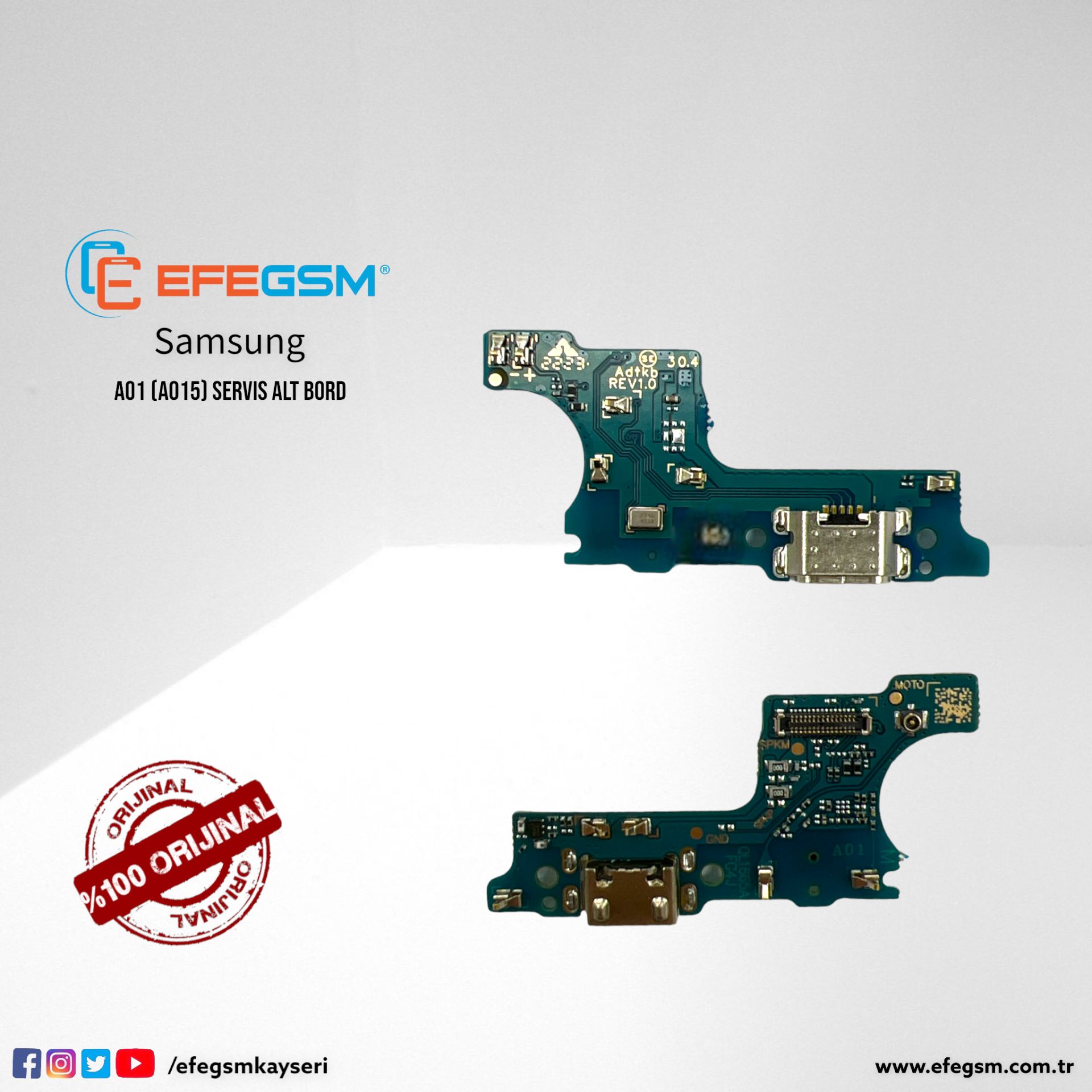 Samsung A01 (A015) Servis Alt Bord