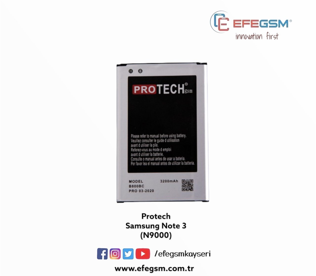 Protech Note 3 (N9000) Batarya
