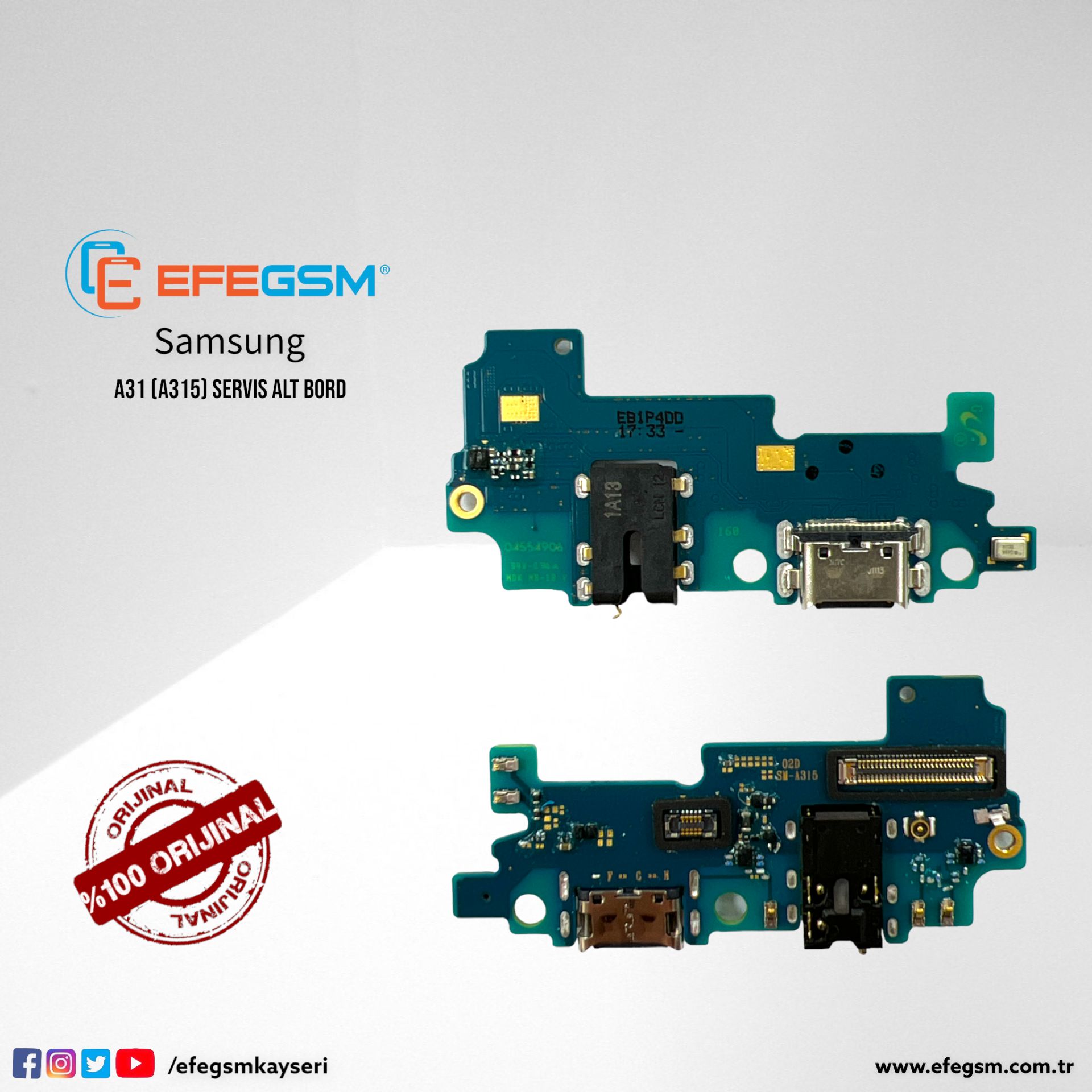 Samsung A31 (A315) Servis Alt Bord