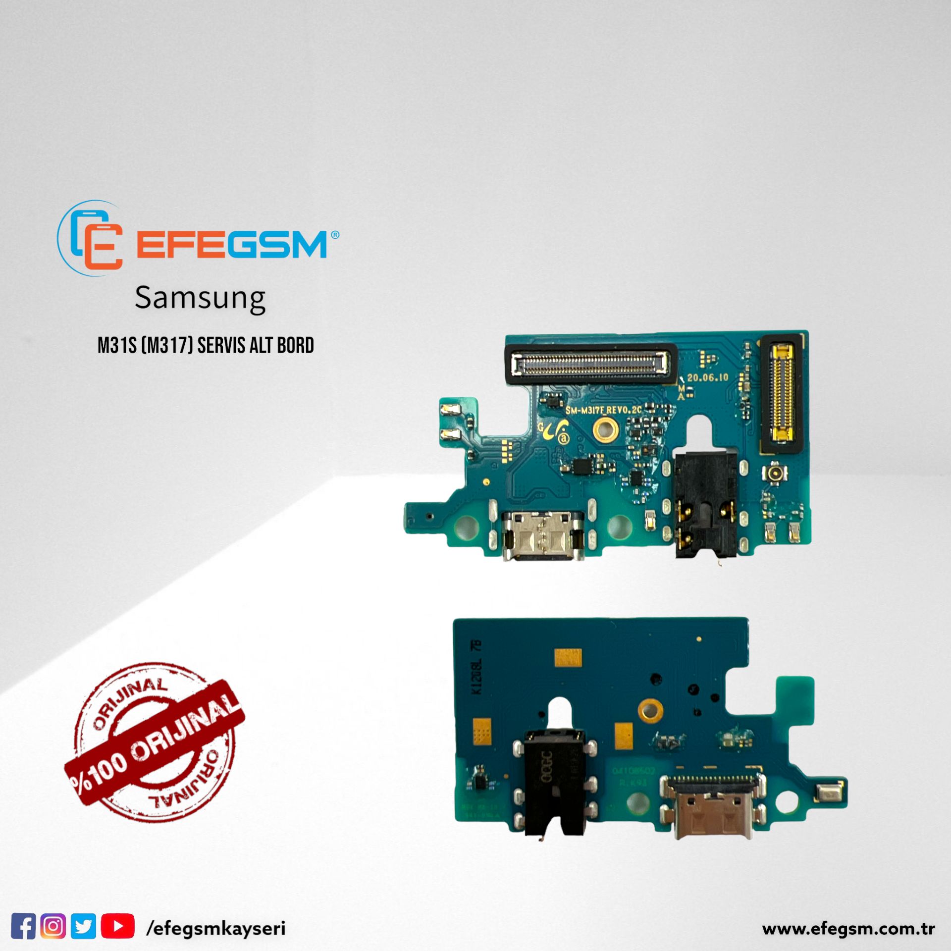 Samsung M31S (M317) Servis Alt Bord