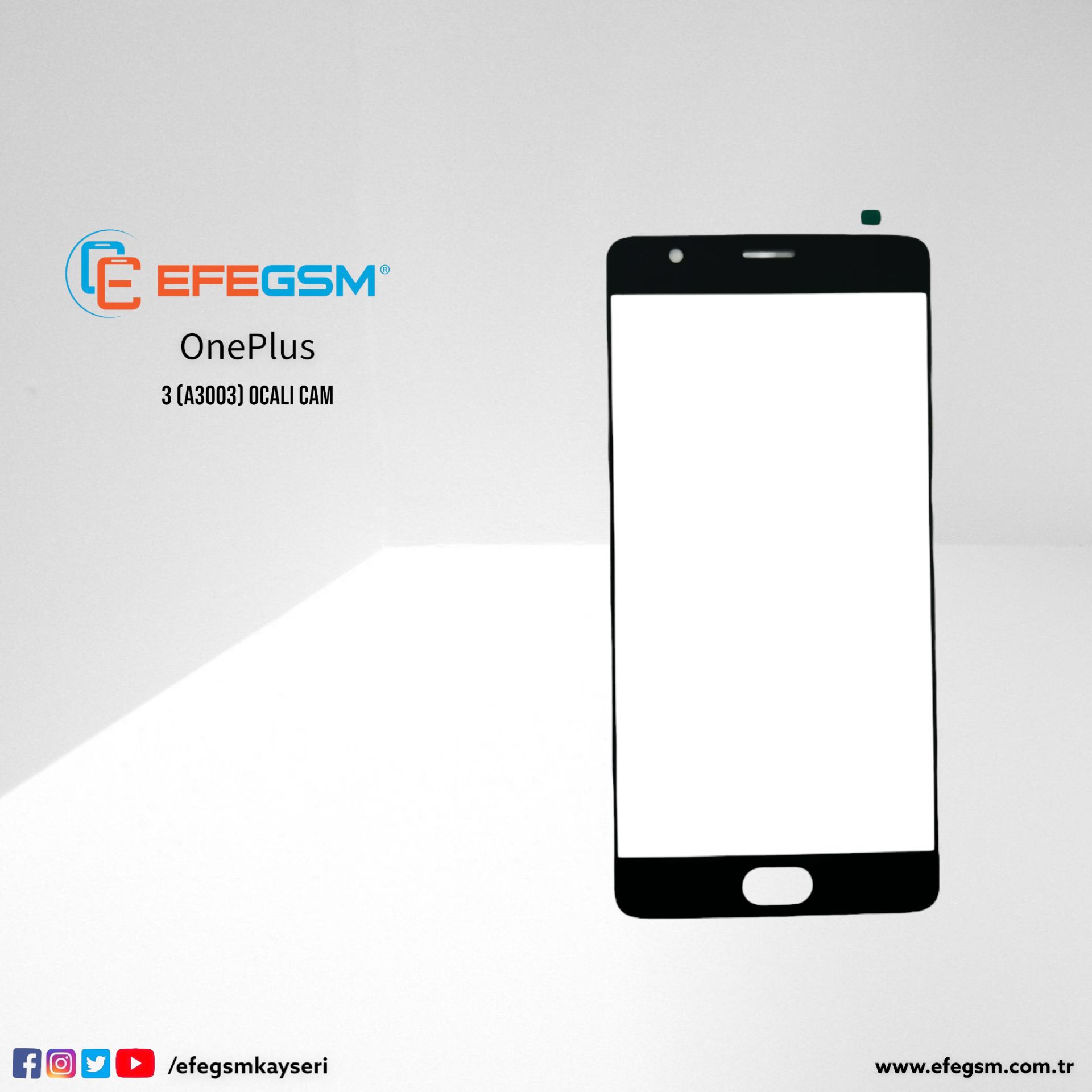OnePlus 3 (A3003) Ocalı Cam