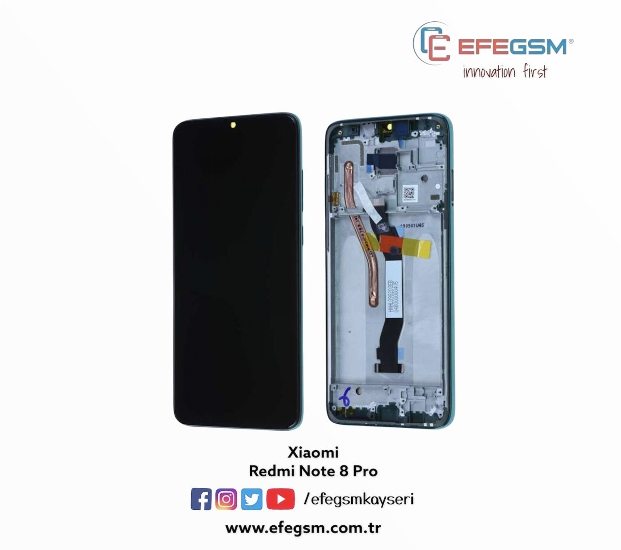 Xiaomi Redmi Note 8 Pro Çıtalı Ekran