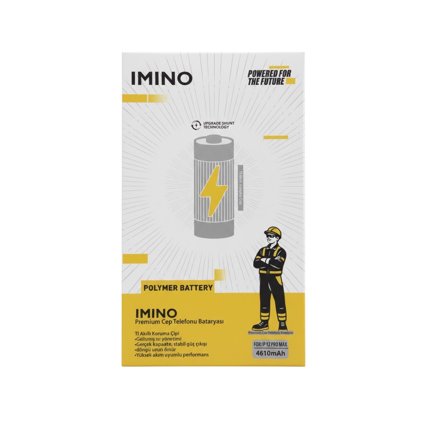 IMINO Iphone 12 Pro Max 4610 mAh Batarya