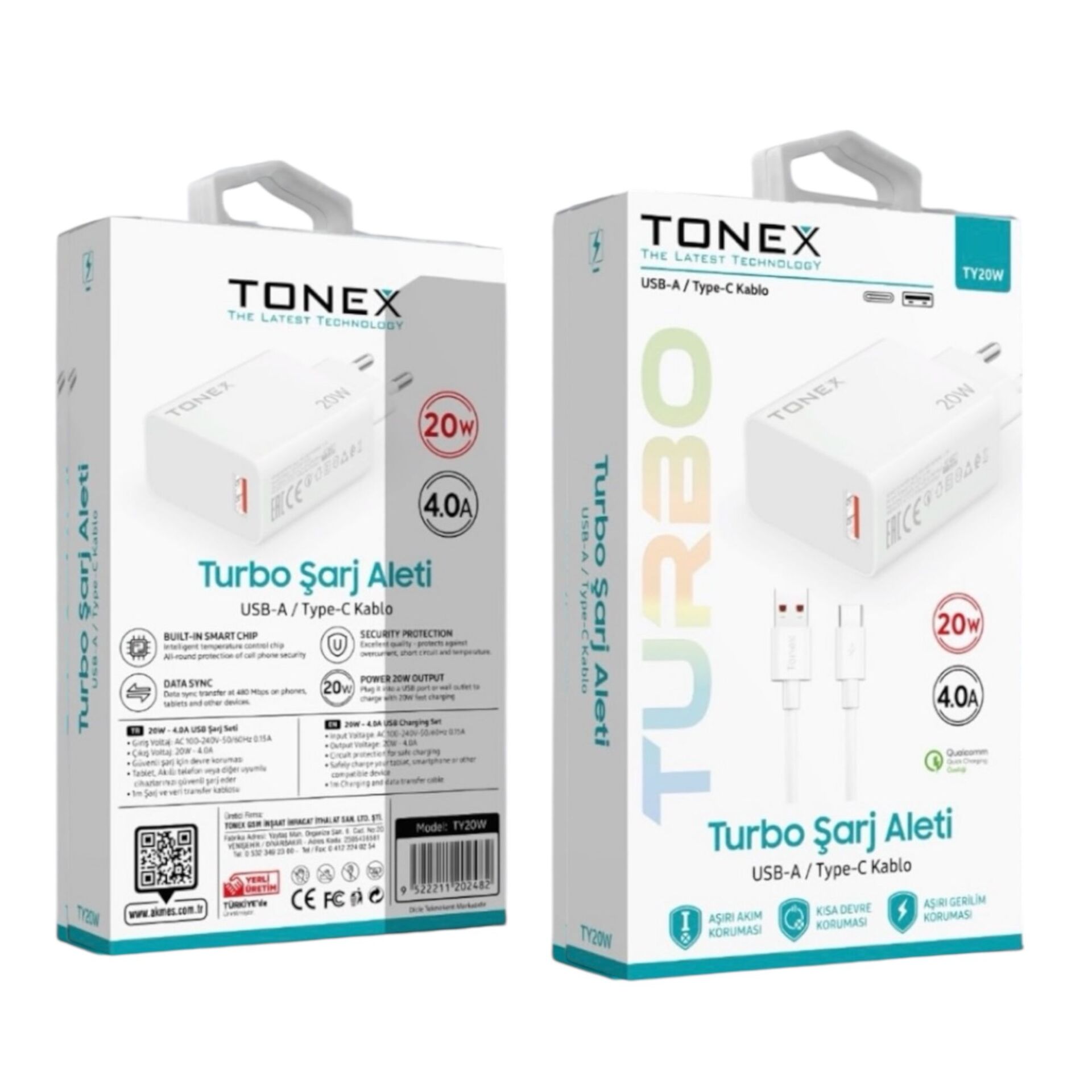 Tonex 4.0A 20W Type-c Şarj Aleti