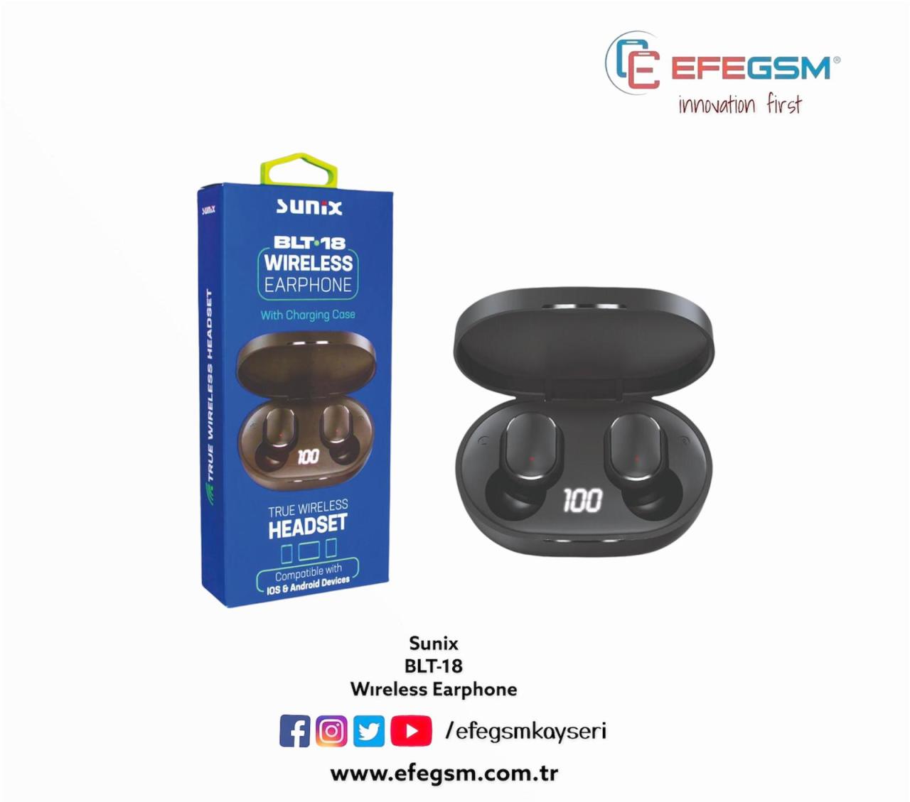 Sunix BLT-18 Bluetooth Kulaklık