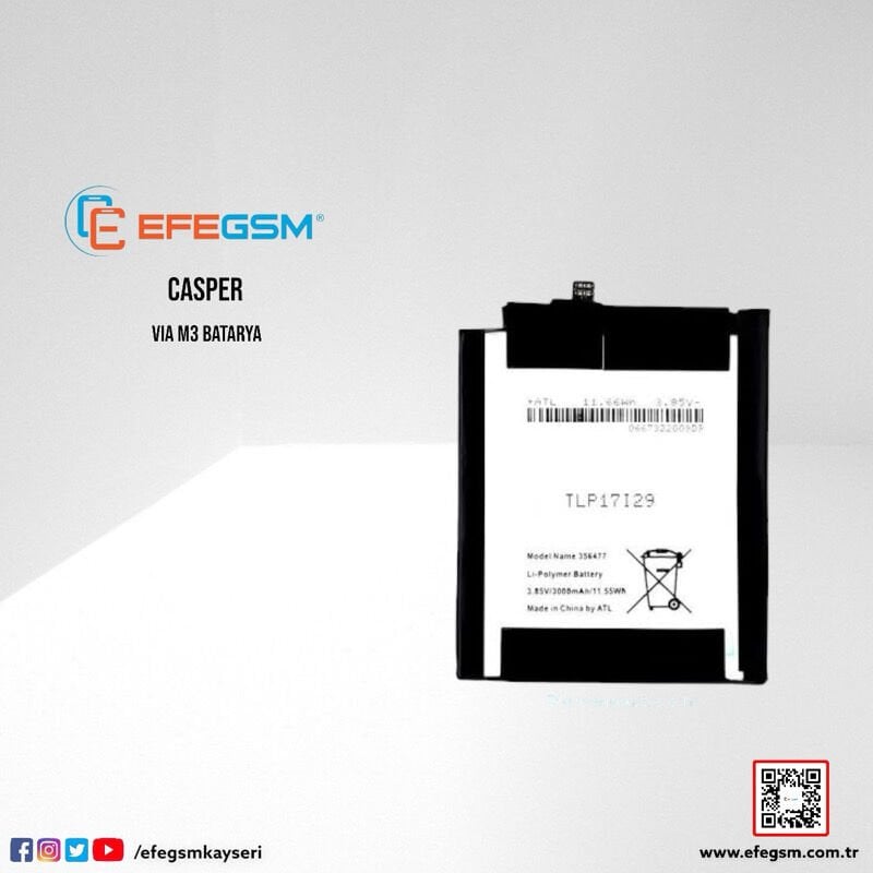 Casper Via M3 Batarya