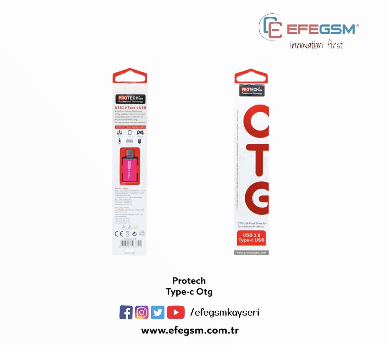 Protech Type-c Otg Kablo