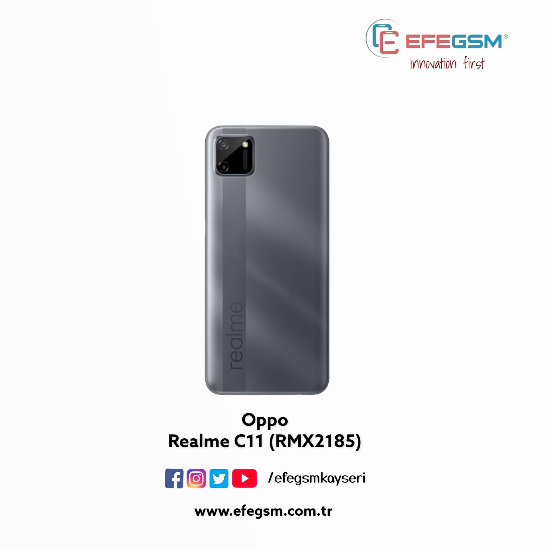 Oppo Realme C11 (RMX2185) Arka Kapak