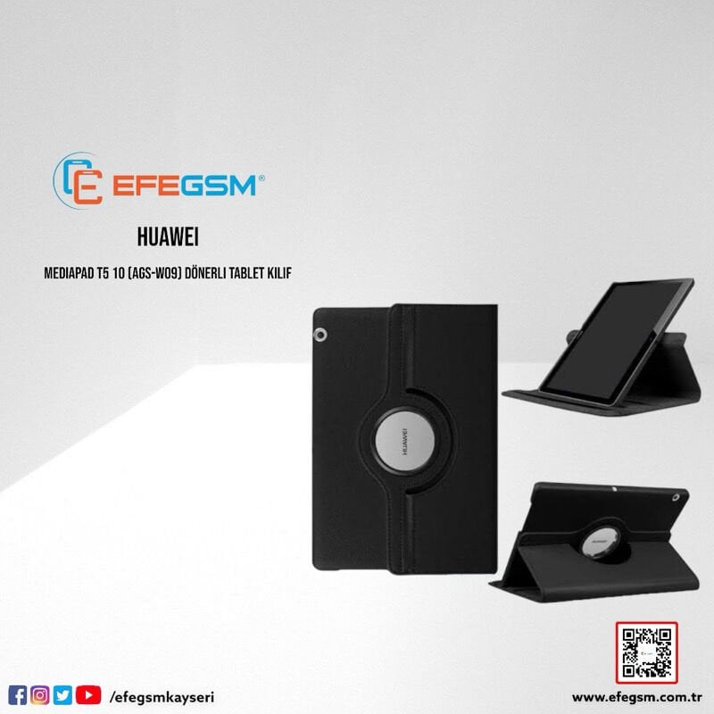 Huawei MediaPad T5 10 (AGS2-W09) Dönerli Tablet Kılıf