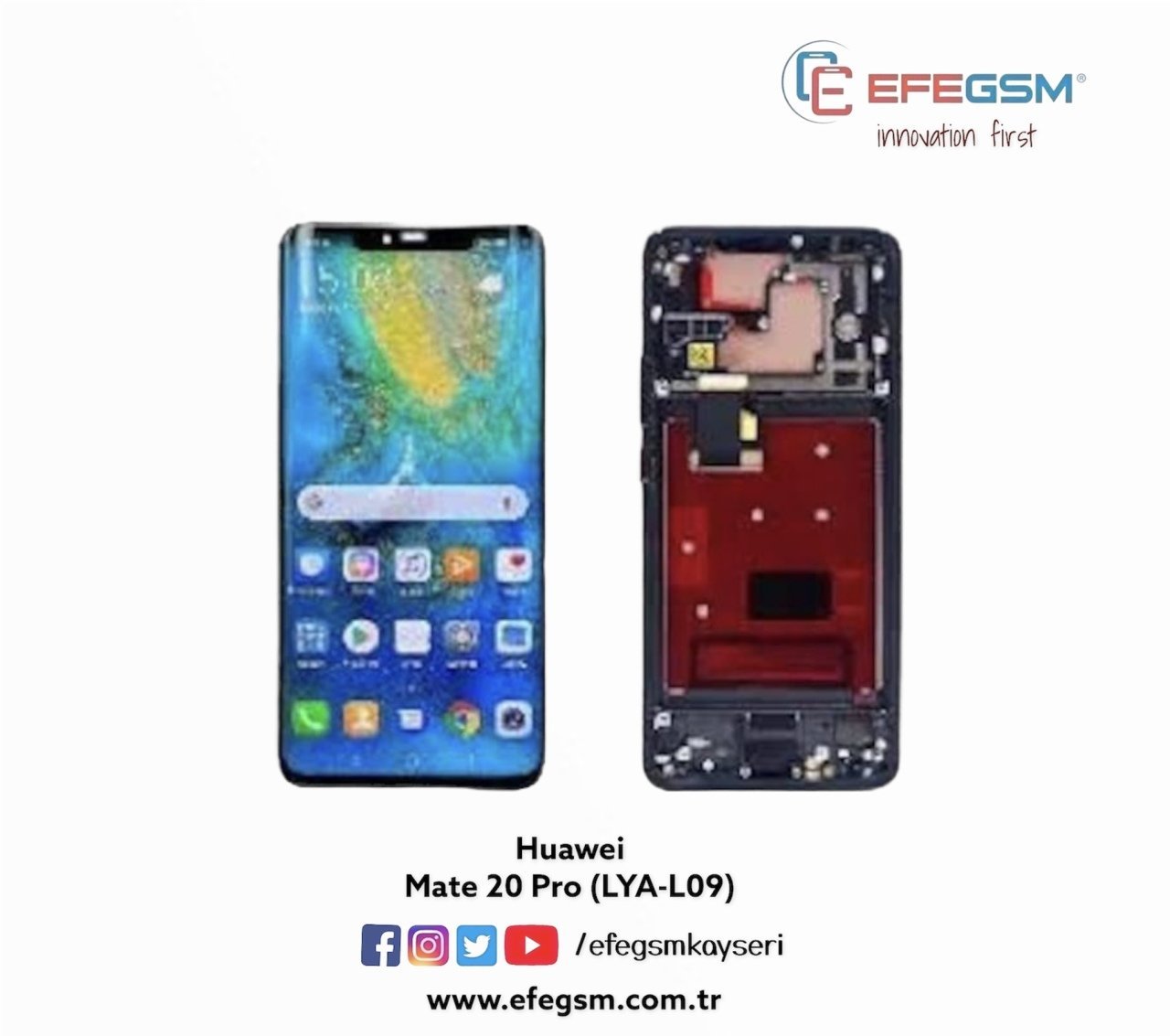Huawei Mate 20 Pro (LYA-L09) Servis Ekran