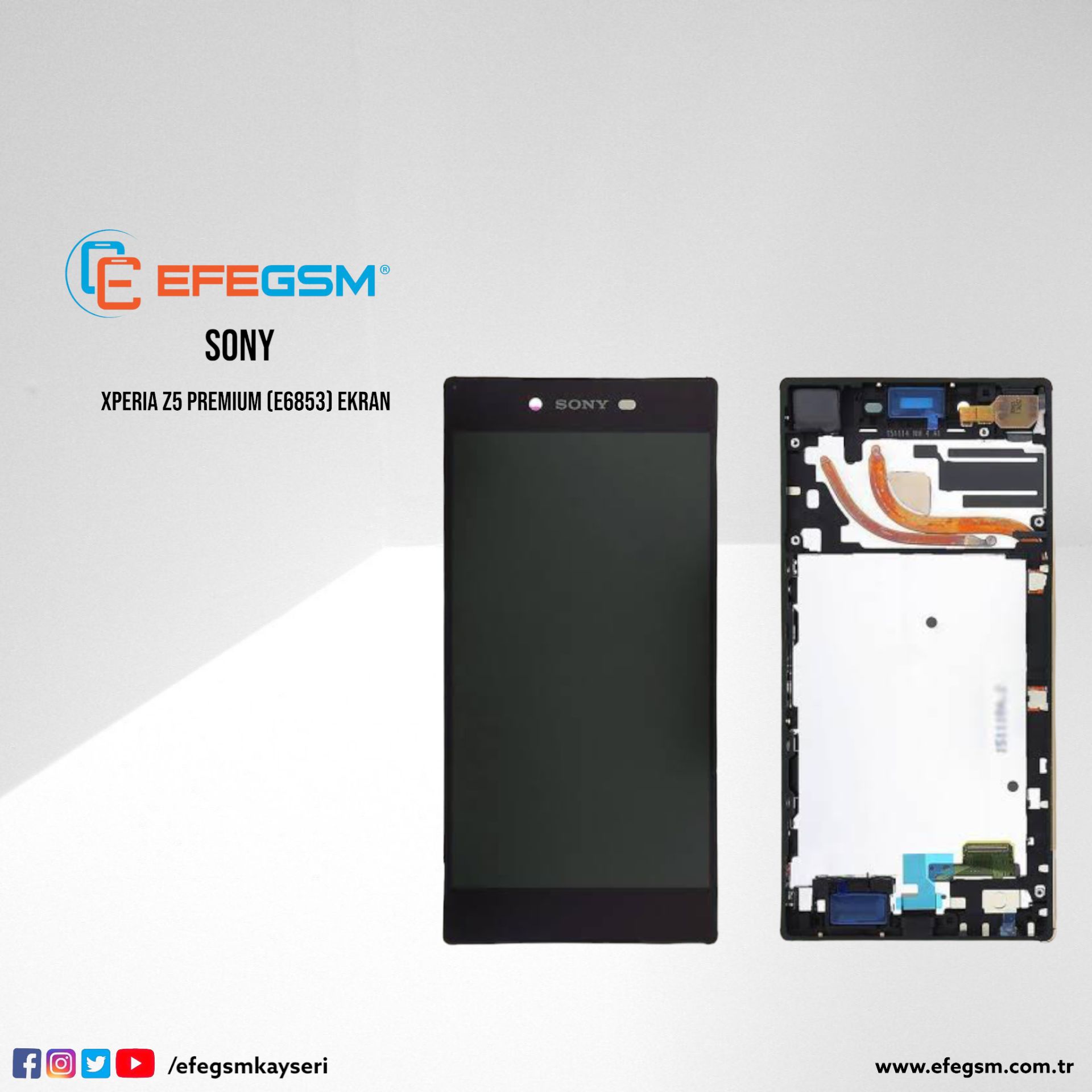 Sony Xperia Z5 Premium (E6853) Ekran Gold