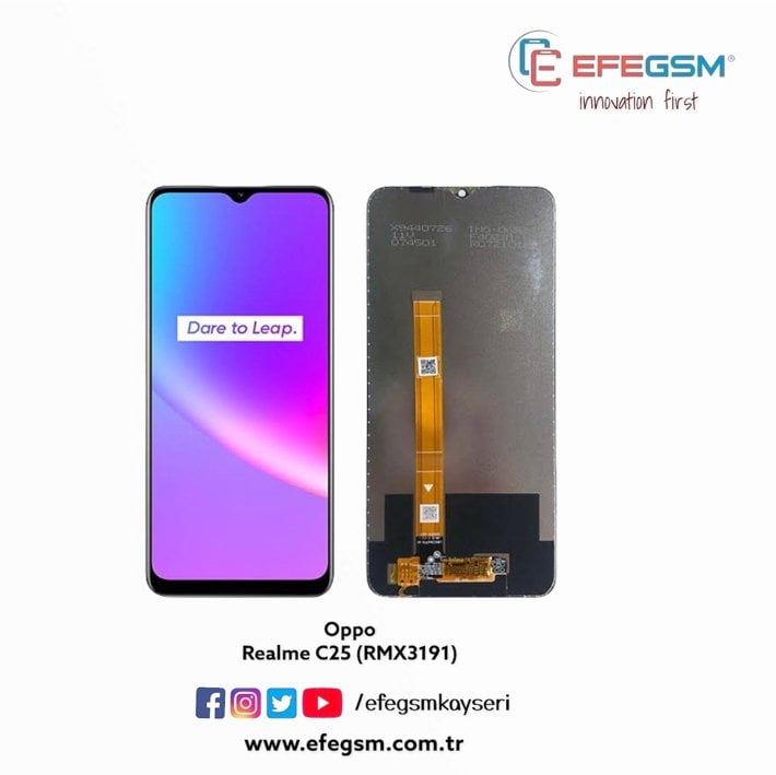 Oppo Realme C25 (RMX3191) Ekran