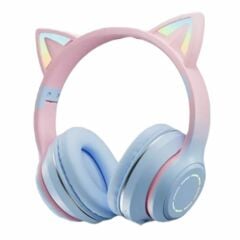 CAT ST-89M Kablosuz Kedili Kulaklık Mor