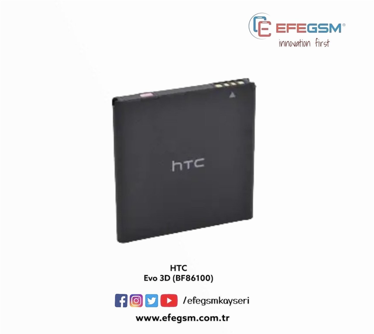 HTC Evo 3D (BG86100) Batarya